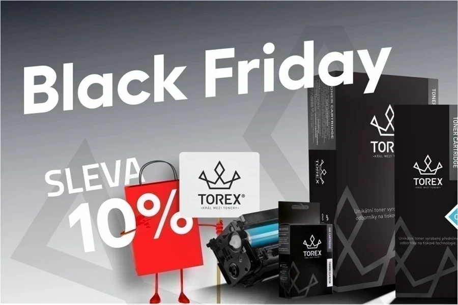 Black Friday: 10% sleva na náplně TOREX