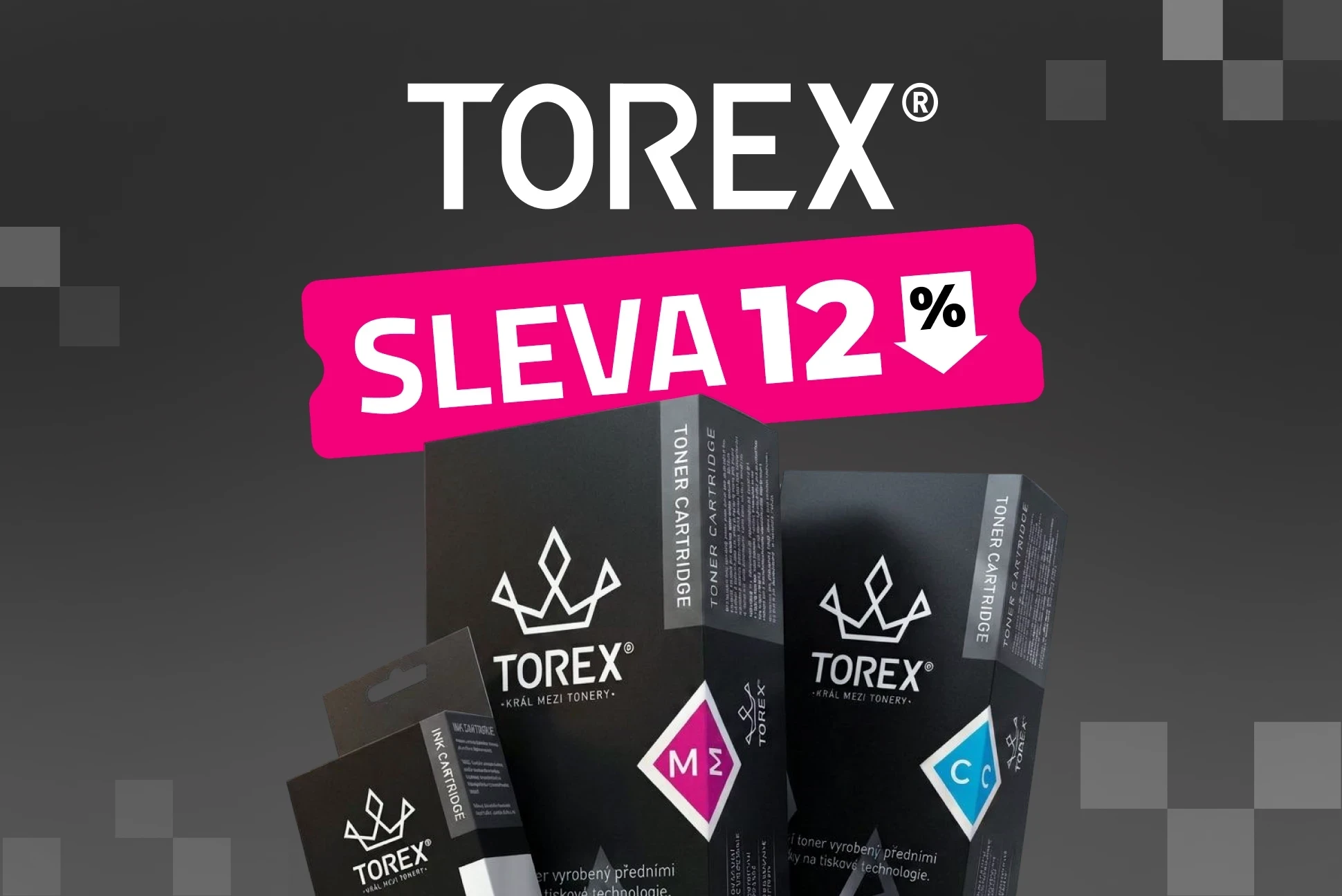 Ušetřete na tisku. Náplně TOREX jsou nyní se slevou 12 %