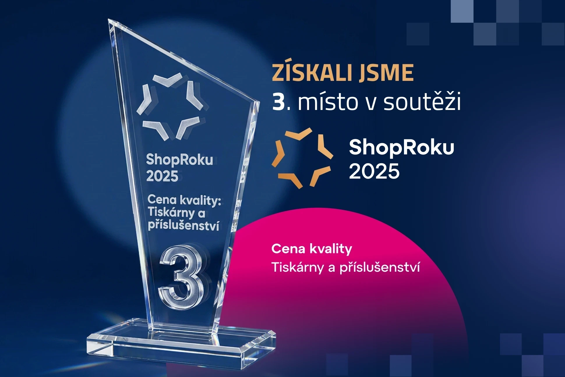 Získali jsme 3. místo v soutěži Shop Roku 2025