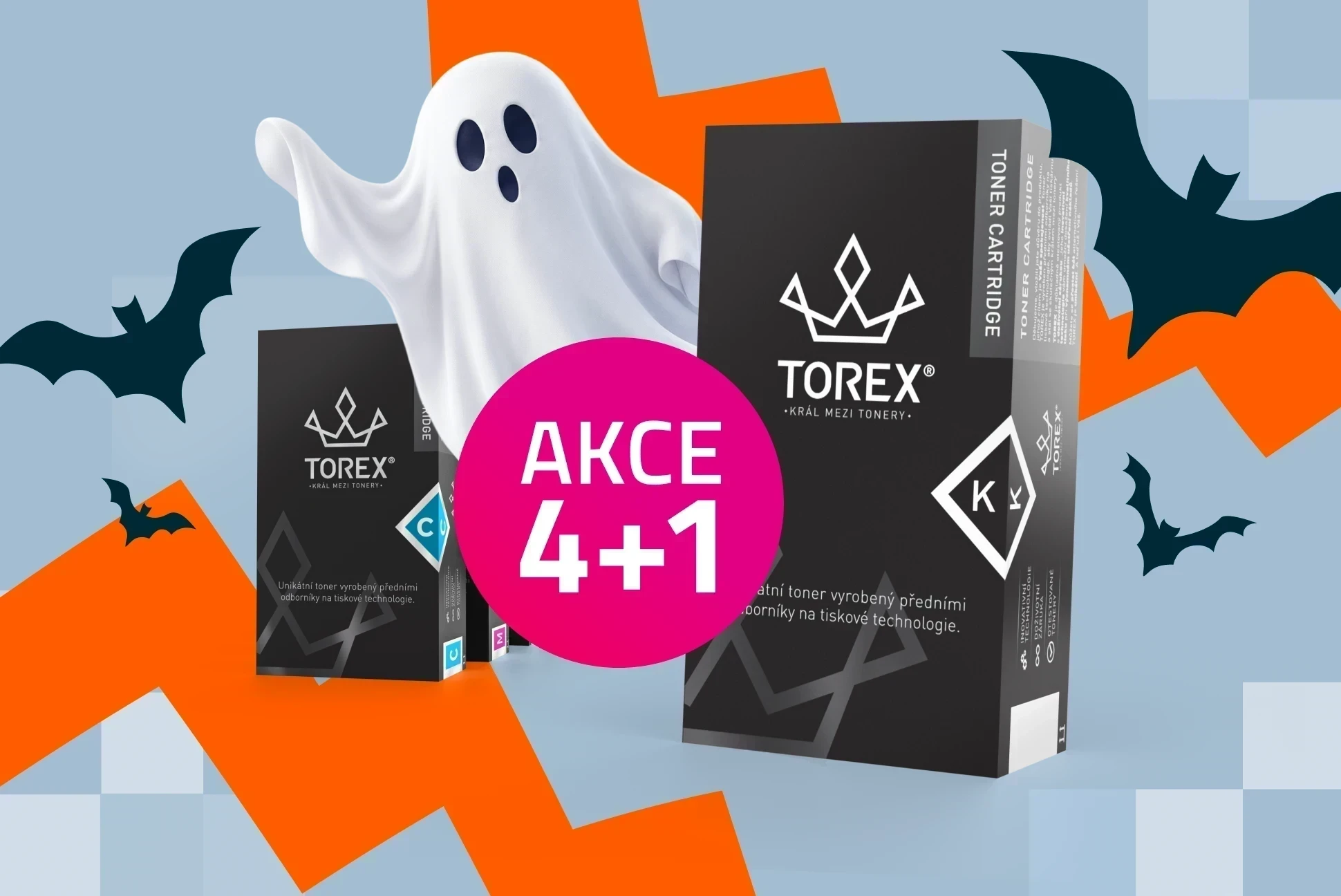 Halloween s TOREX: pátý toner za 1 Kč