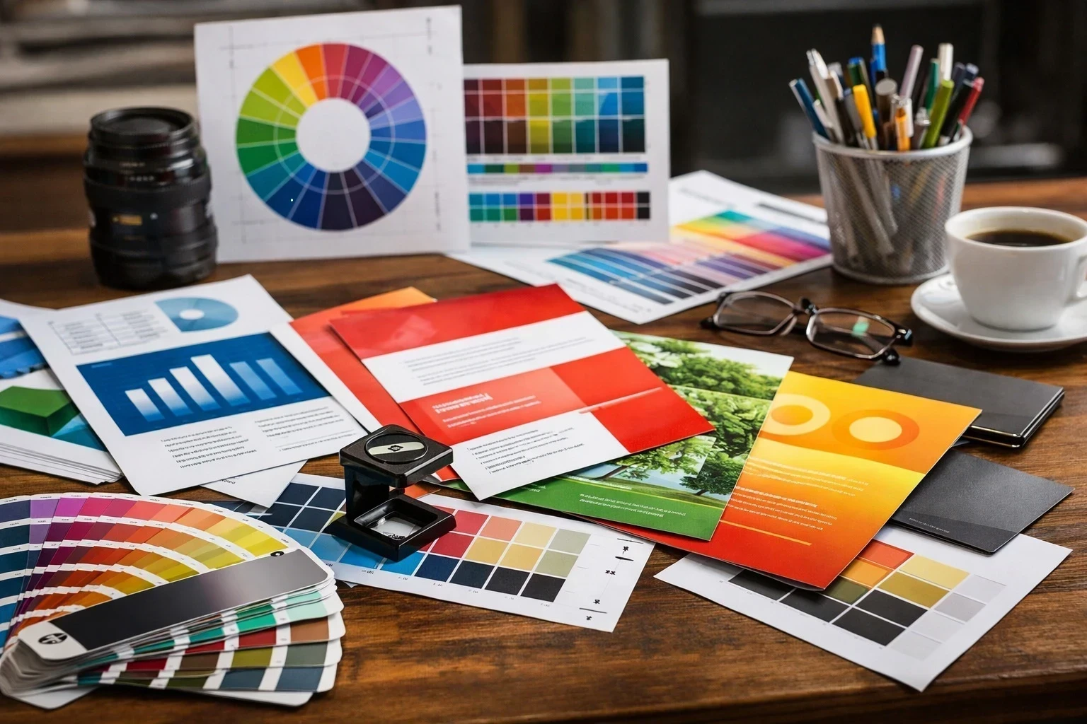 Jak barvy ovlivňují vnímání značky v tisku