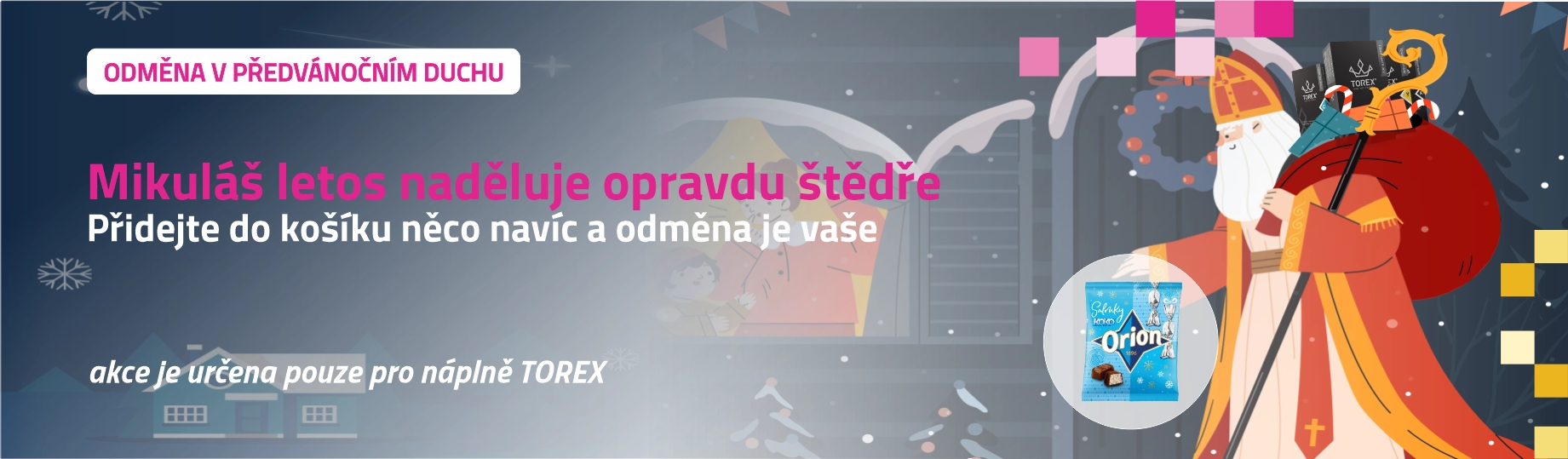 Mikuláš s adventním kalendářem