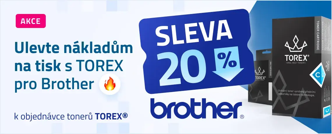 Sleva 20 % na náplně TOREX pro tiskárny Brother